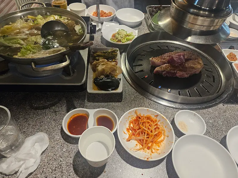 고기굽는남자 전체 상차림