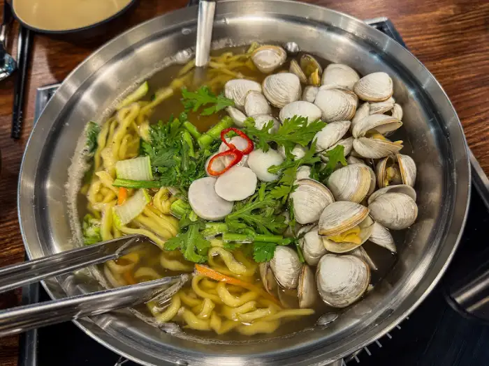 칼국수 클로즈업