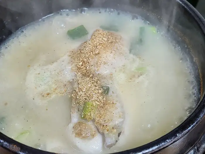 감자반계탕