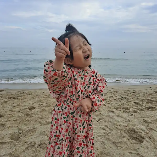 아이의 즐거운 모습