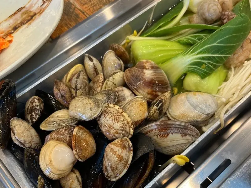 칼국수 속 재료