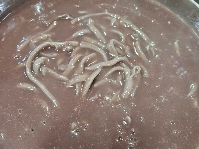 팥칼국수 클로즈업