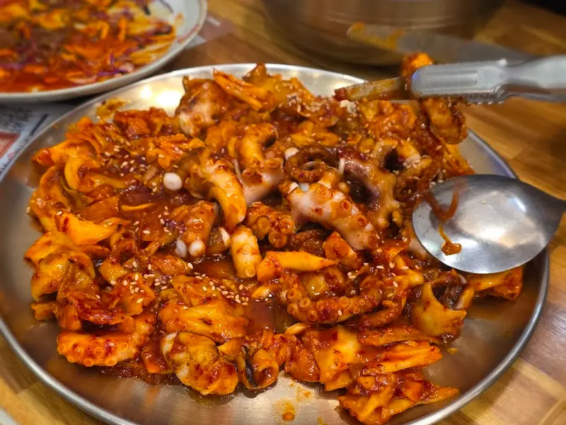 탱글탱글한 낙지볶음 클로즈업