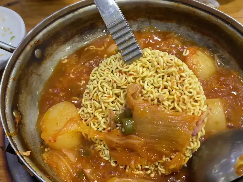 감자탕 라면사리
