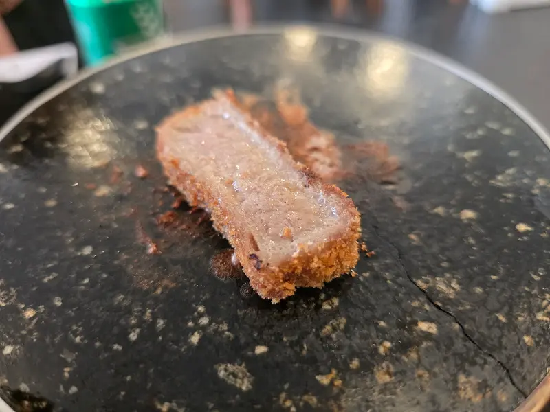 잘 구워진 규카츠