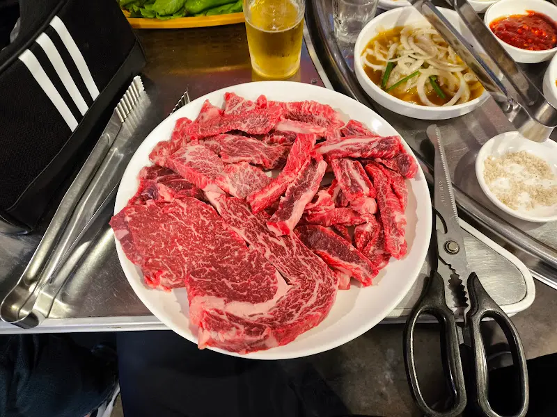 태백한우골 실비식당 한우 생갈비살