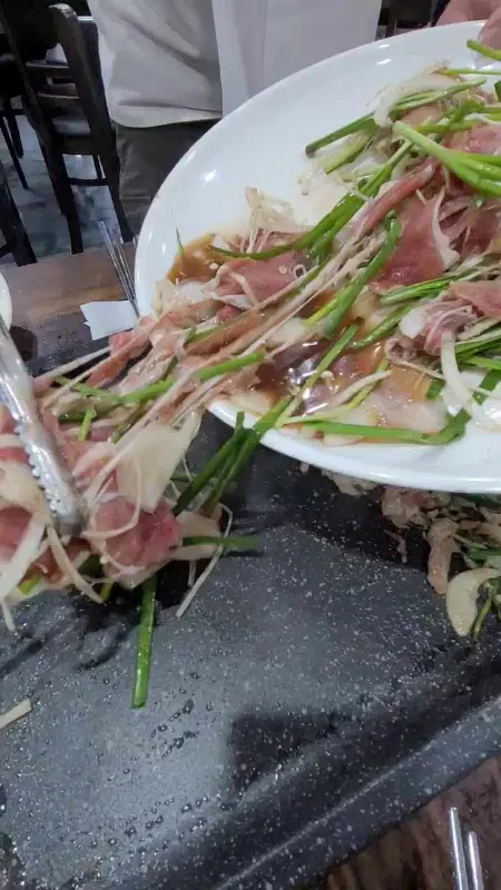 오리 불고기 준비