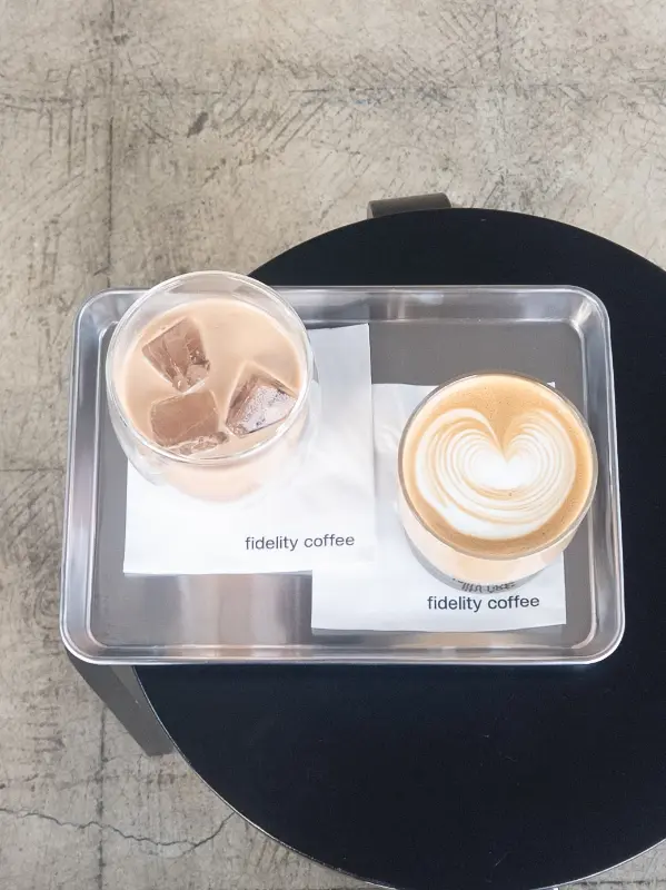 피델리티 커피 아이스 라떼