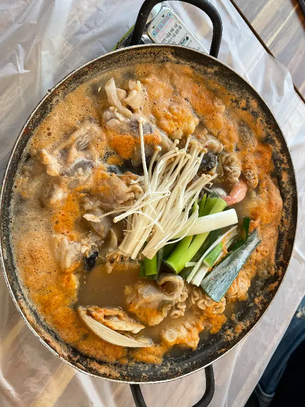 해물탕 속 재료