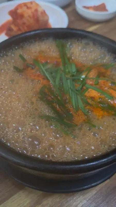 순대국밥 끓는 모습2