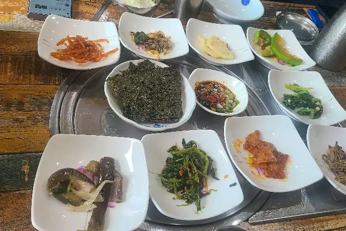 다양한 반찬