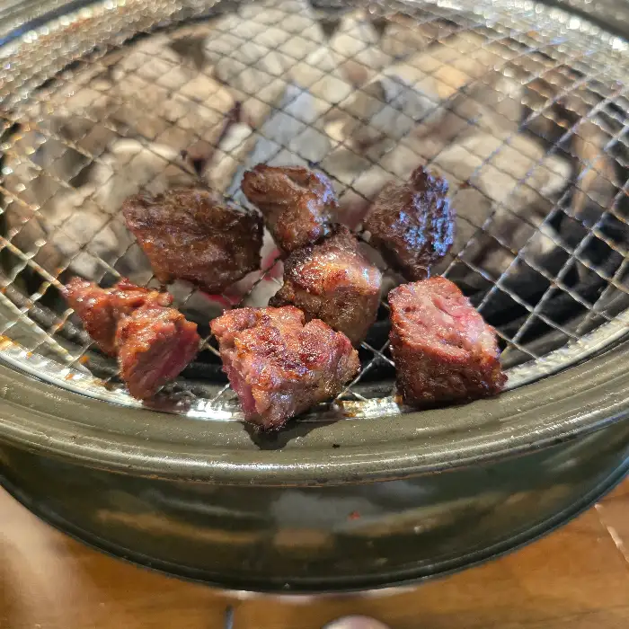 담가화로구이 큐브 꽃살 구이