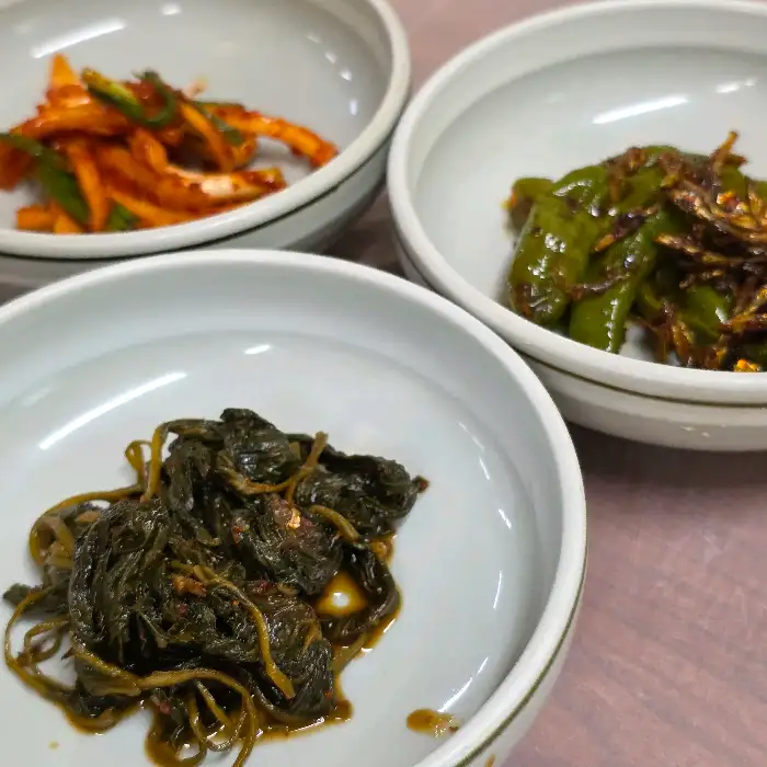밑반찬 3가지