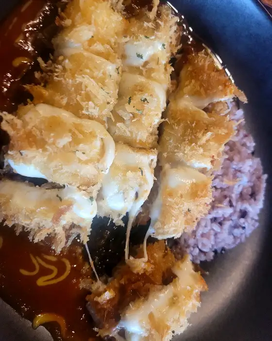 치즈 돈까스 단면