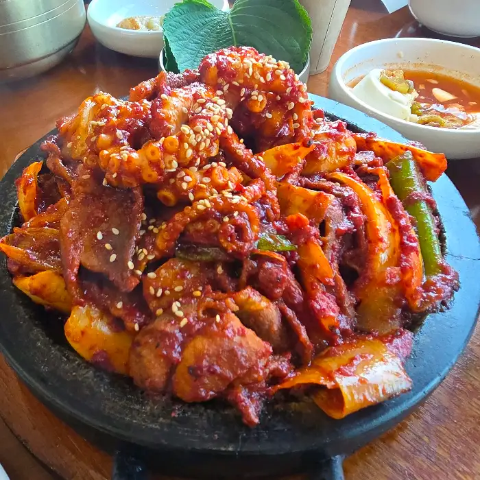 낙지볶음 클로즈업