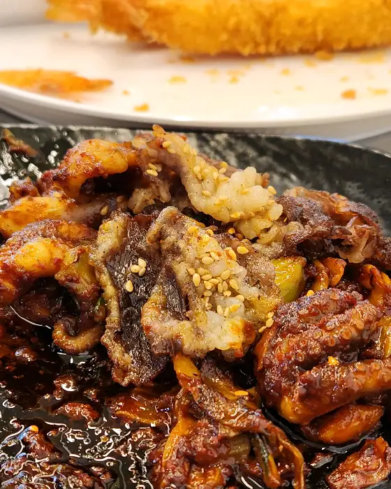쭈꾸미 요리 근접샷