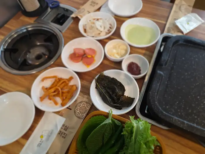 경북도청 맛집 참맛오리 밑반찬