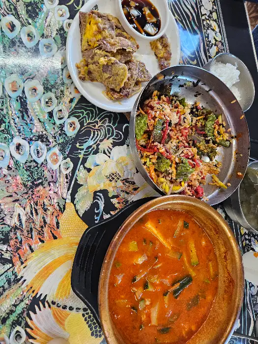 육전과 애호박찌개