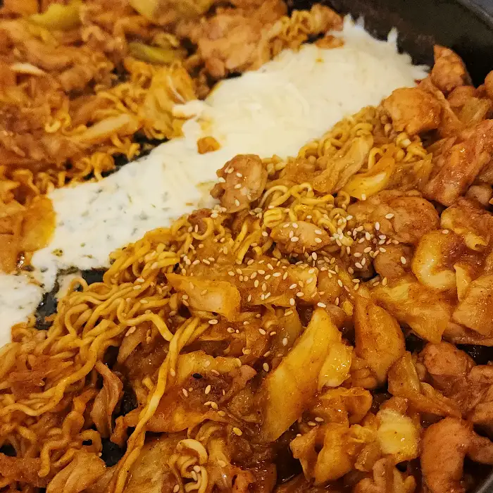 치즈 닭갈비 비주얼