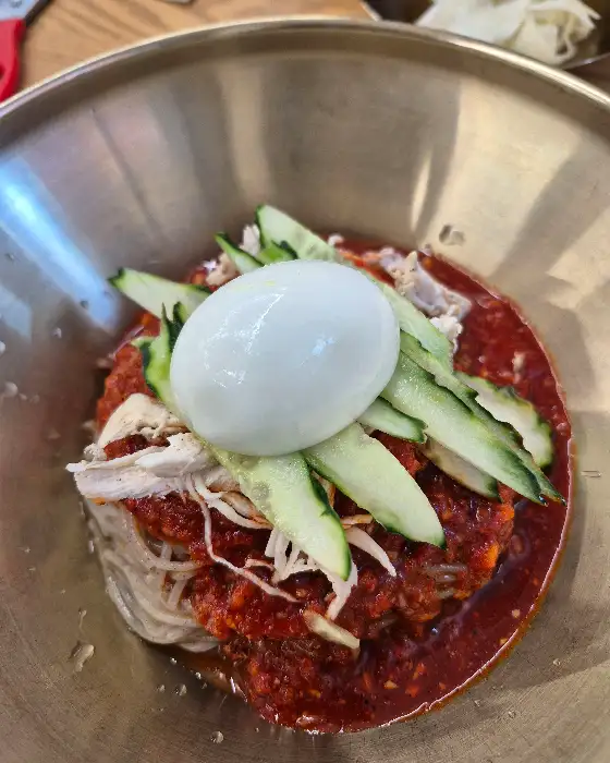 물비빔밀면 클로즈업