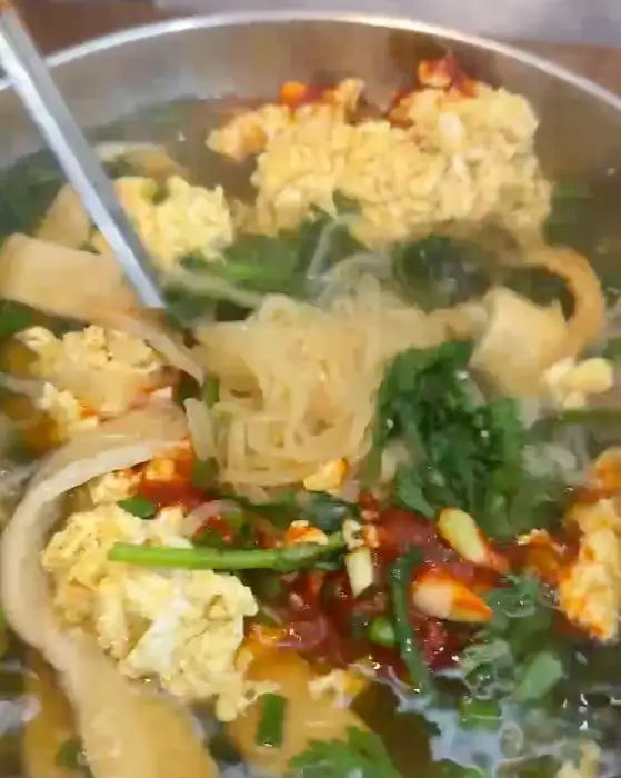 유부쫄면 클로즈업