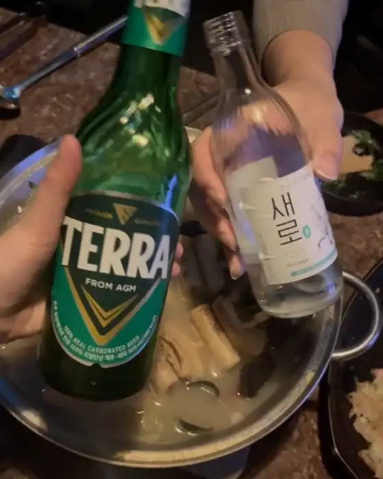 팔리니 하이볼과 테라 맥주