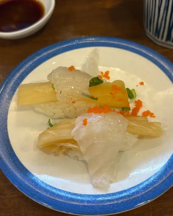 묵은지 광어 초밥