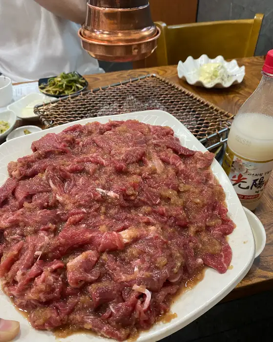 잘 구워진 불고기