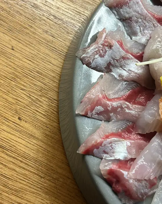 신선한 흰살 생선의 근접샷