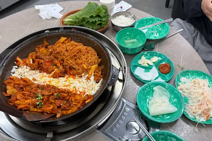 치즈 닭갈비 비주얼