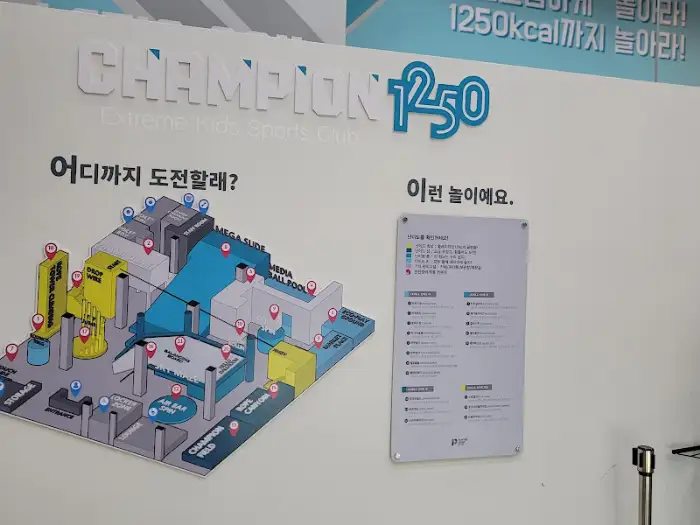 챔피언 1250 안내판