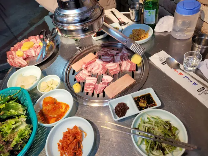 맛있게 구워지고 있는 생갈매기살