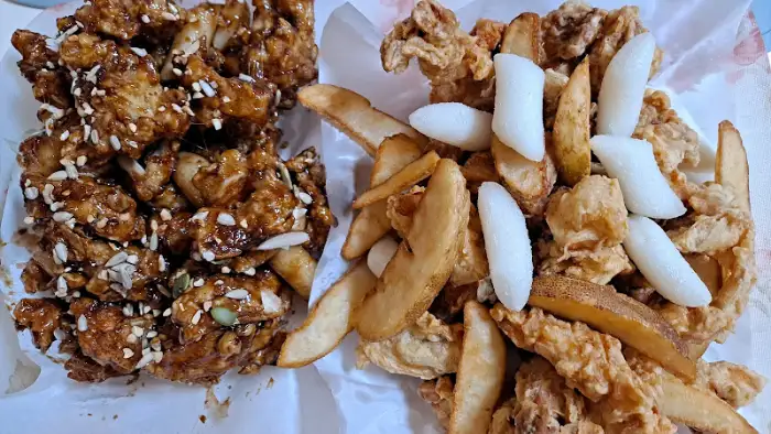간장맛 닭고기 클로즈업