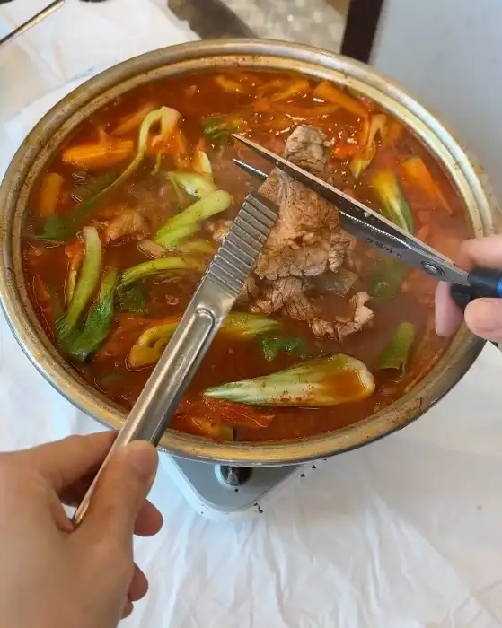 갈비젓갈조림 끓는 모습