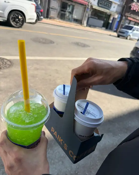 빽다방 음료 테이크아웃