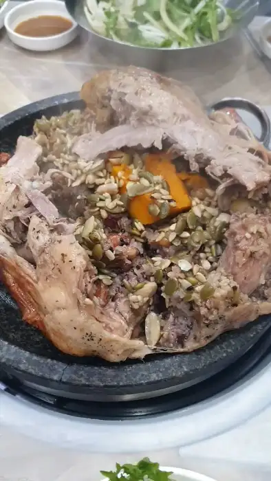 오리 찰흙구이 속 재료