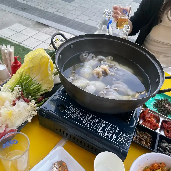 주꾸미 샤브샤브