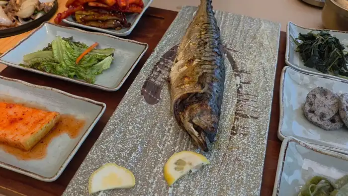 고등어구이 단면