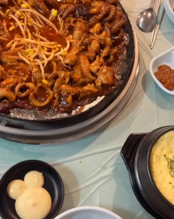 계란찜과 쭈꾸미