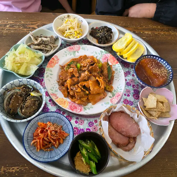 단소 제주 애월본점 정식 반찬 구성