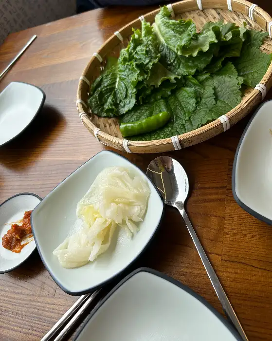 신선한 쌈채소