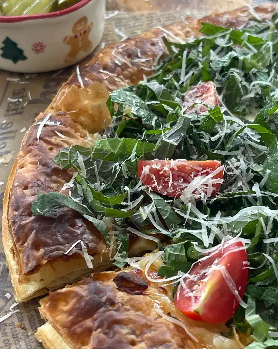 신선한 깻잎 피자