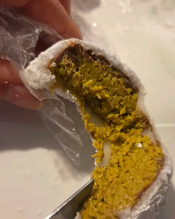 생딸기 찹쌀떡 단면