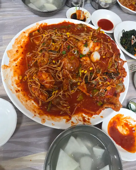 진미아구전문 아구찜 클로즈업