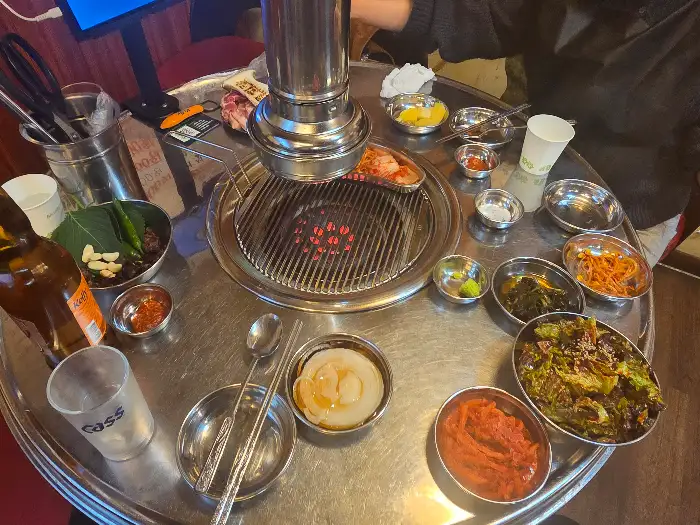 상차림 전체 모습