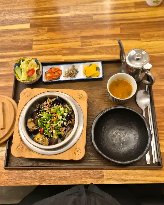 가지솥밥 클로즈업