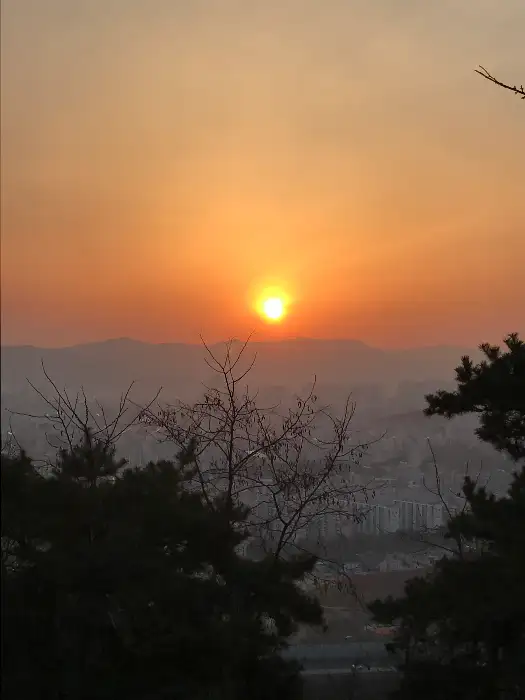 노을 풍경