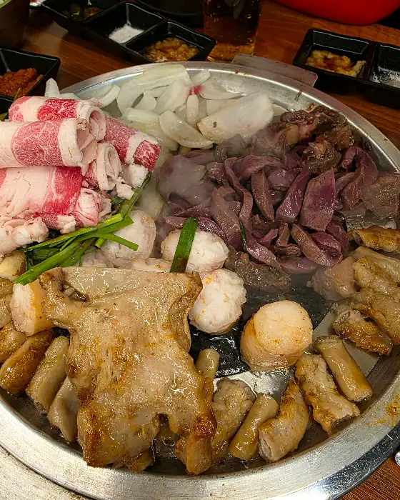 다양한 구이 메뉴