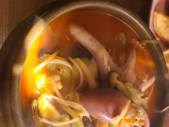 짬뽕 국물 클로즈업