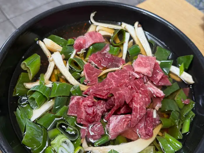 육회비빔밥 재료 준비